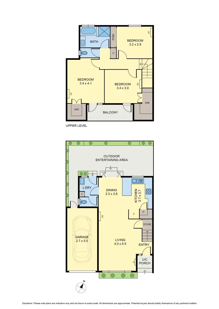 Floorplan of Homely townhouse listing, 2/28 Snell Grove, Pascoe Vale VIC 3044
