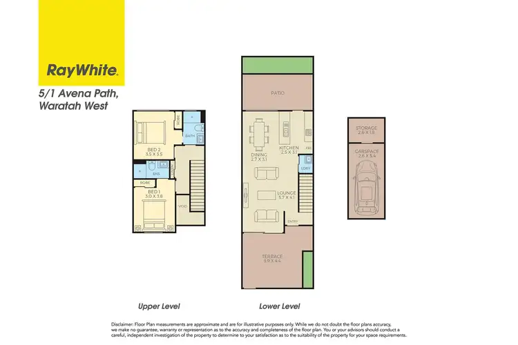 Floorplan of Homely townhouse listing, 5/1 Avena Path, Waratah West NSW 2298