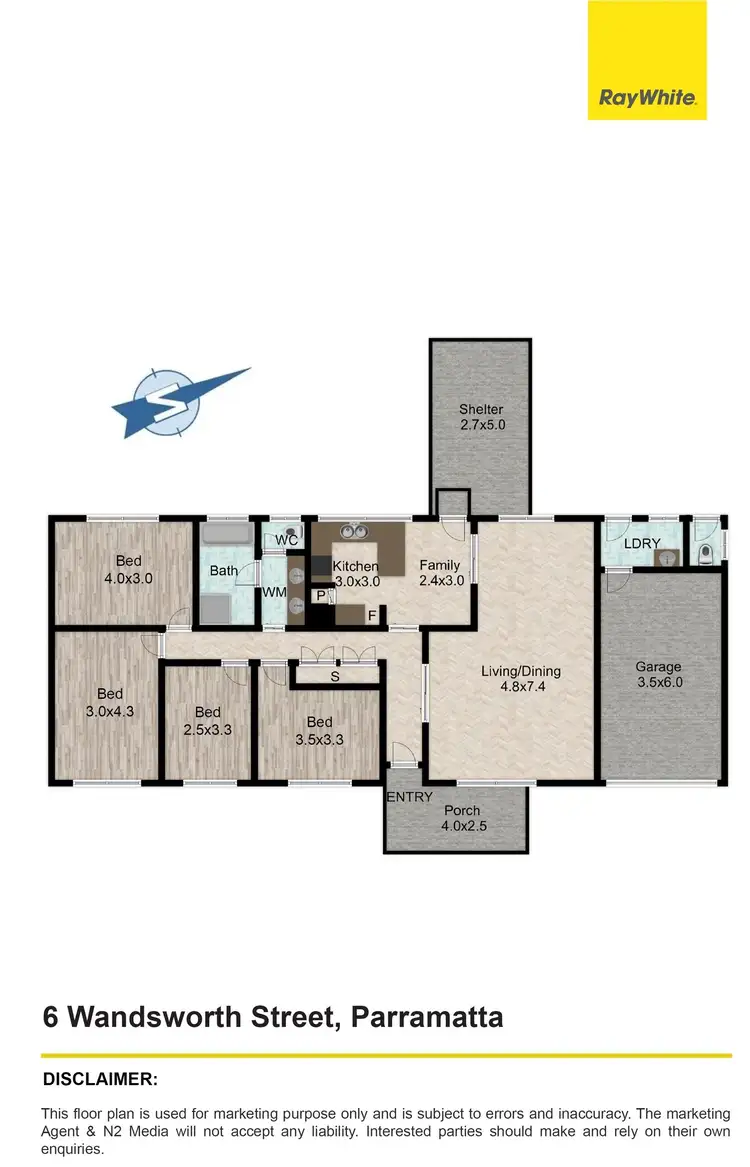 Floorplan of Homely house listing, 6 Wandsworth Street, Parramatta NSW 2150