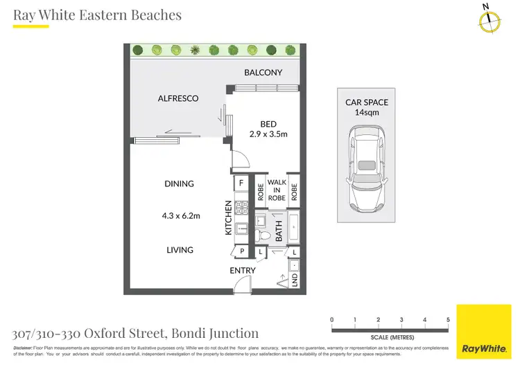 Floorplan of Homely apartment listing, 307/310-330 Oxford Street, Bondi Junction NSW 2022