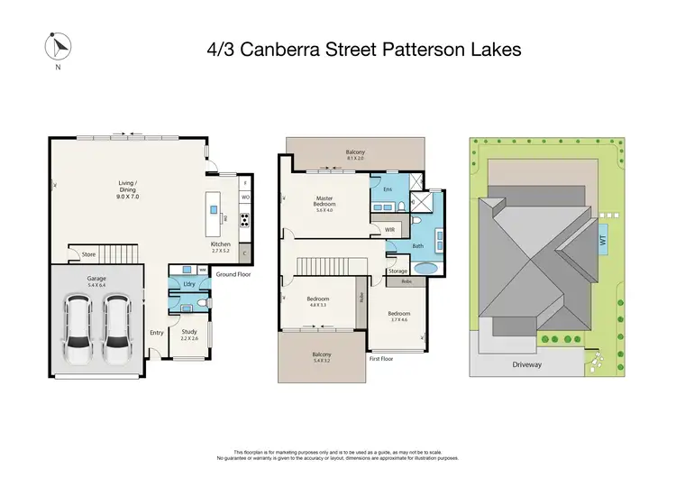 Floorplan of Homely townhouse listing, 4/3 Canberra Street, Patterson Lakes VIC 3197