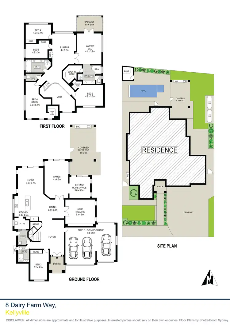 Floorplan of Homely house listing, 8 Dairy Farm Way, Kellyville NSW 2155