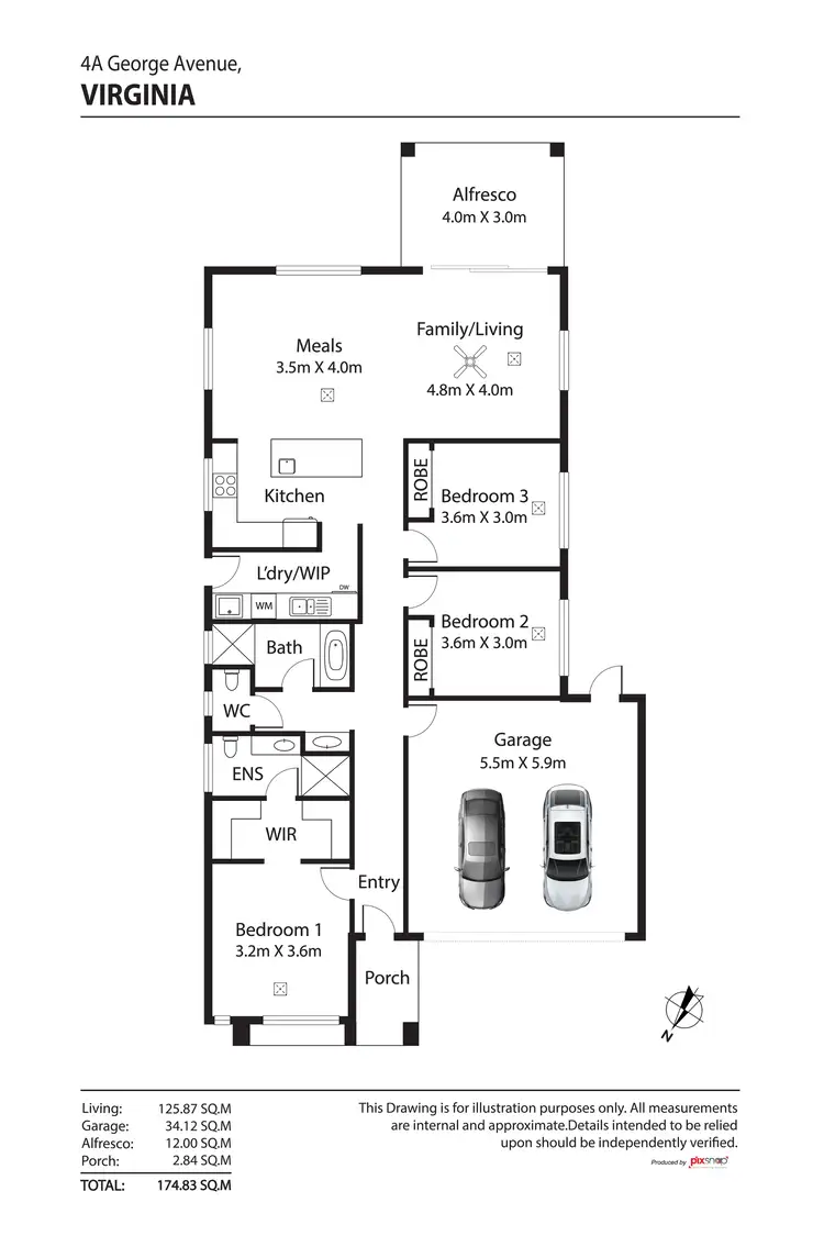 Floorplan of Homely house listing, 4A George Avenue, Virginia SA 5120