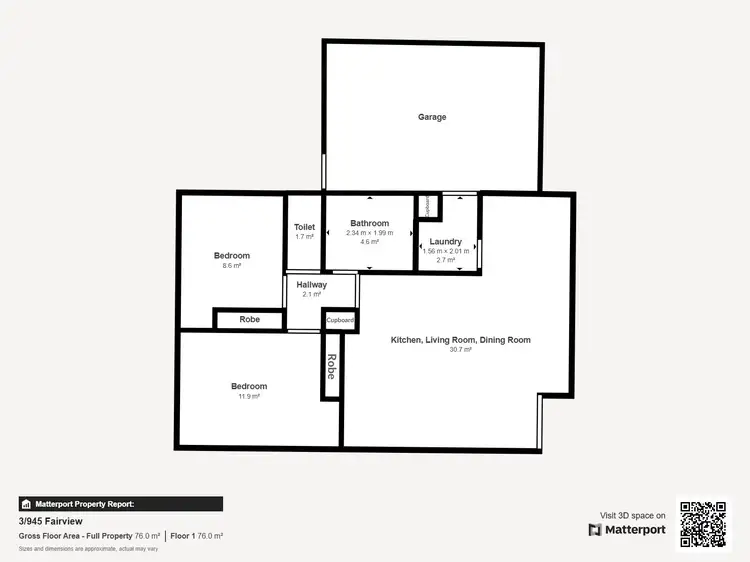 Floorplan of Homely apartment listing, 3/945 Fairview Drive, North Albury NSW 2640