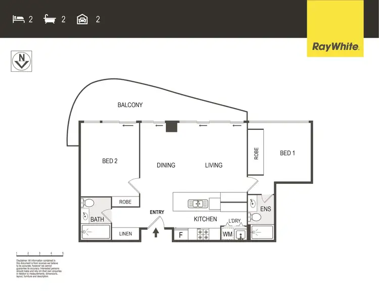 Floorplan of Homely unit listing, 255/15 Irving Street, Phillip ACT 2606