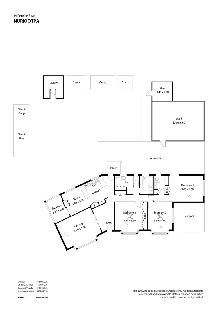 Floorplan of Homely house listing, 14 Penrice Road, Nuriootpa SA 5355