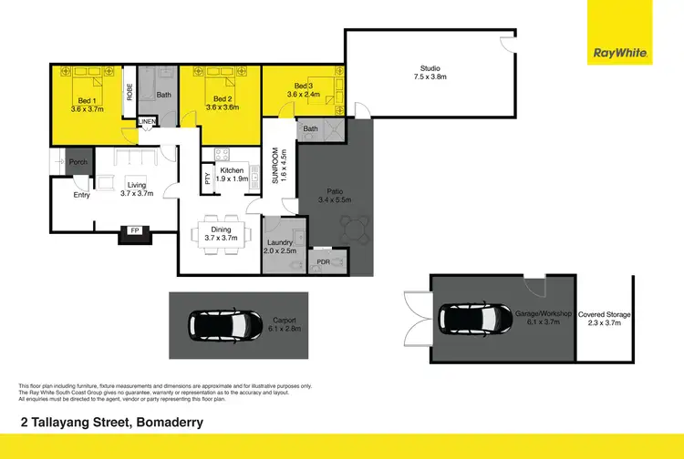 Floorplan of Homely house listing, 2 Tallayang Street, Bomaderry NSW 2541