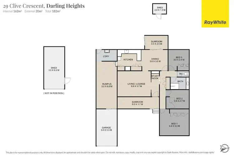 Floorplan of Homely house listing, 29 Clive Crescent, Darling Heights QLD 4350