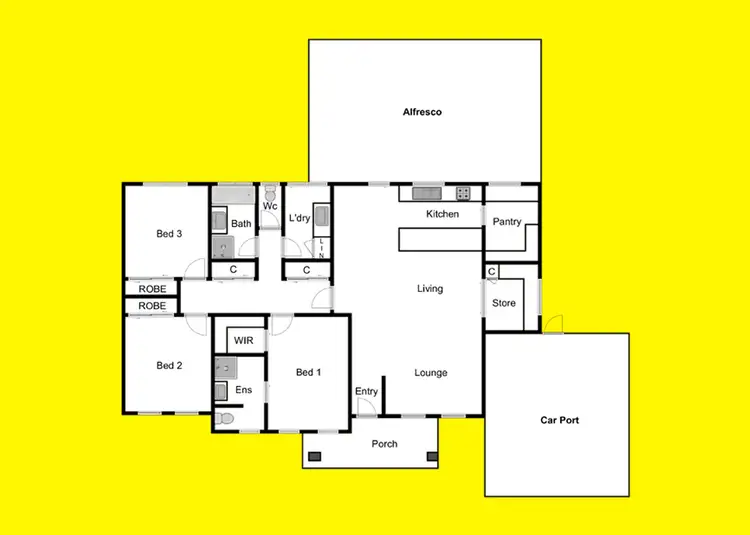 Floorplan of Homely townhouse listing, 5/16 Joseph Court, Red Cliffs VIC 3496