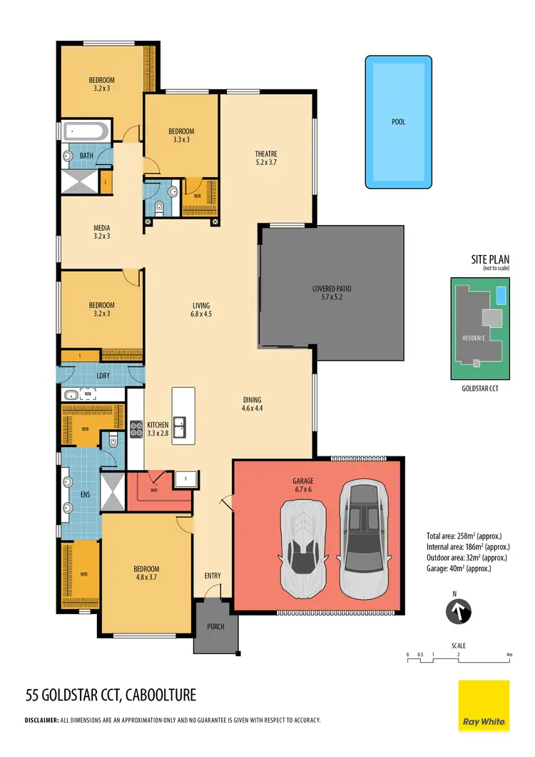 Floorplan of Homely house listing, 55 Goldstar Circuit, Caboolture QLD 4510
