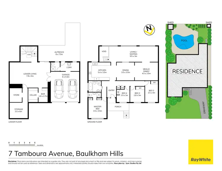 Floorplan of Homely house listing, 7 Tamboura Avenue, Baulkham Hills NSW 2153