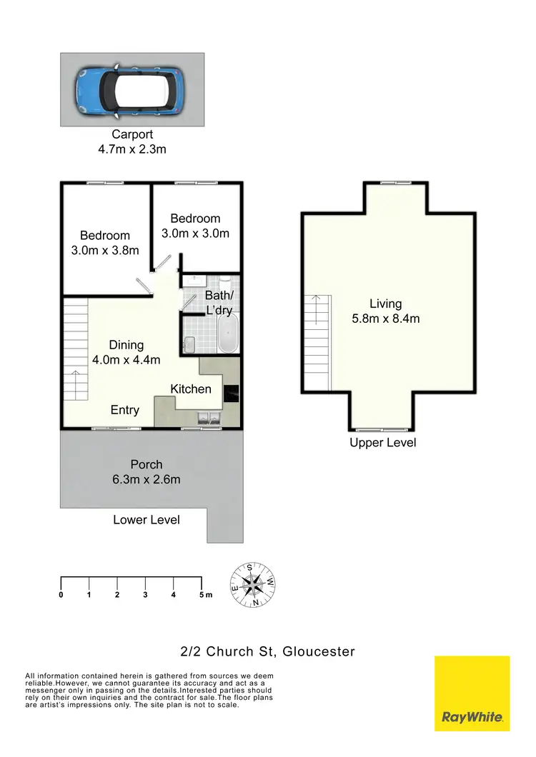 Floorplan of Homely apartment listing, 2/2 Church Street, Gloucester NSW 2422