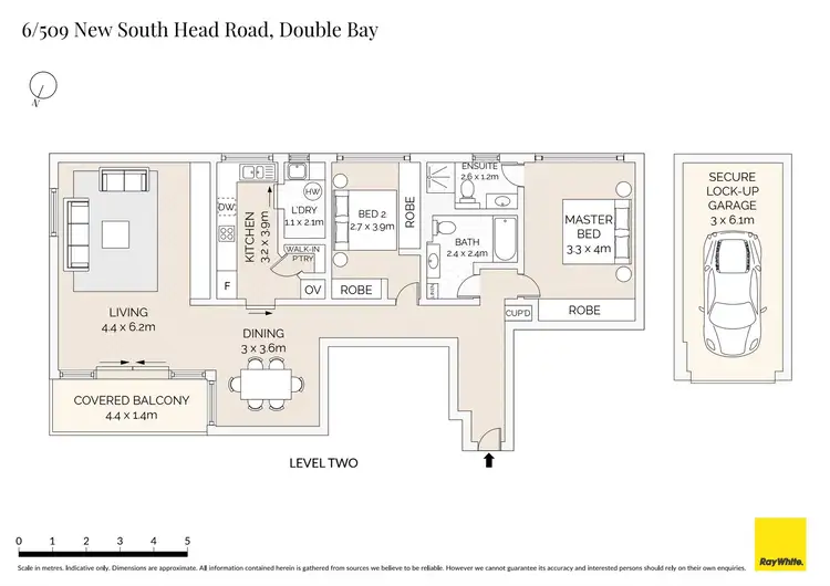 Floorplan of Homely apartment listing, 6/509 New South Head Road, Double Bay NSW 2028