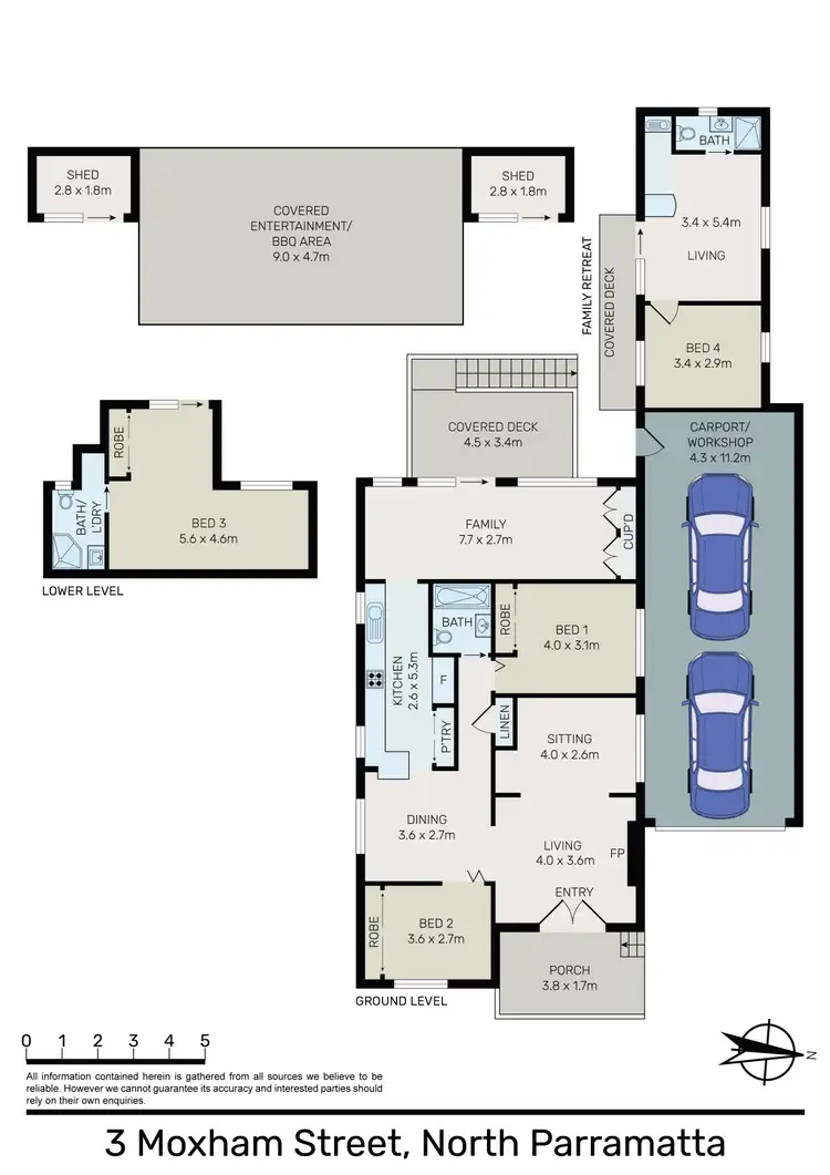 Floorplan of Homely house listing, 3 Moxham Street, North Parramatta NSW 2151