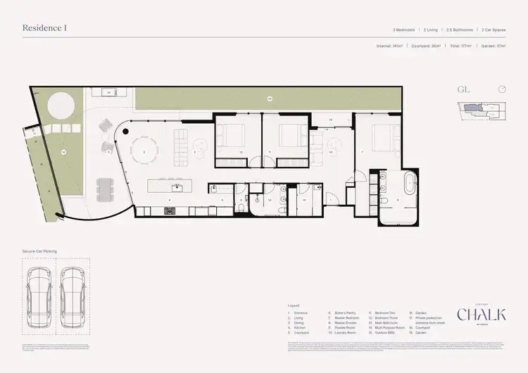 Floorplan of Homely apartment listing, 1/228 Moray Street, New Farm QLD 4005