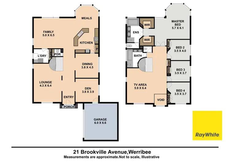 Floorplan of Homely house listing, 21 Brookville Avenue, Werribee VIC 3030