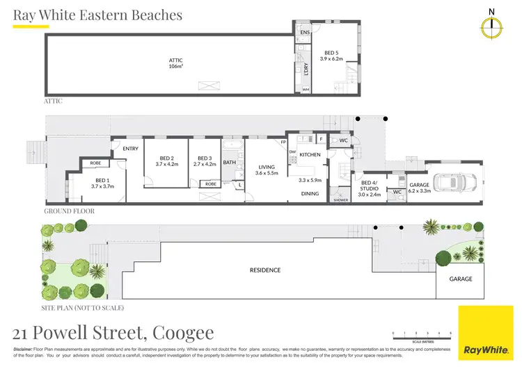Floorplan of Homely house listing, 21 Powell Street, Coogee NSW 2034