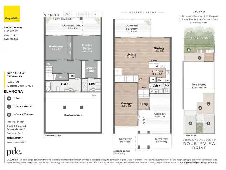 Floorplan of Homely townhouse listing, 13/67-69 Doubleview Drive, Elanora QLD 4221