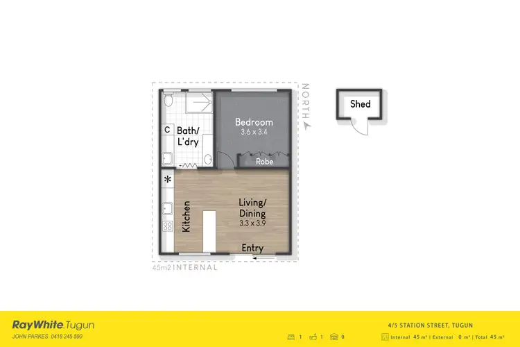 Floorplan of Homely unit listing, 4/5 Station Street, Tugun QLD 4224