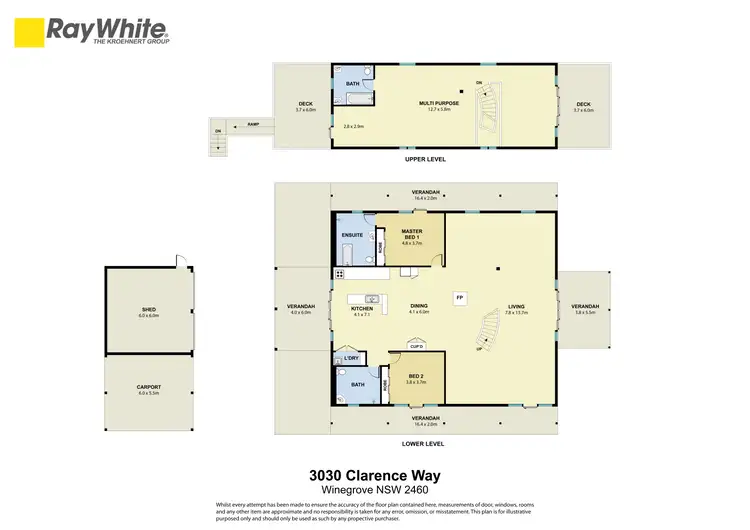 Floorplan of Homely rural property listing, 3030 Clarence Way, Winegrove NSW 2460