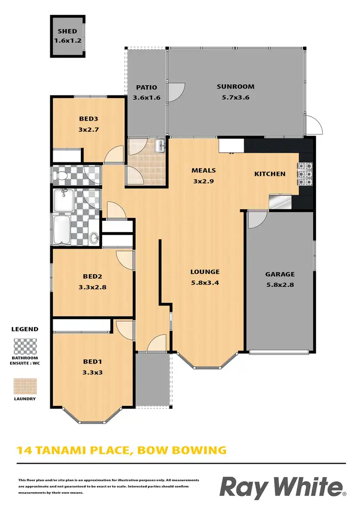 Floorplan of Homely house listing, 14 Tanami Place, Bow Bowing NSW 2566