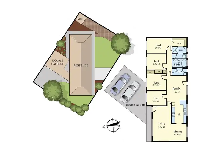 Floorplan of Homely house listing, 23 Inglenook Crescent, Frankston VIC 3199