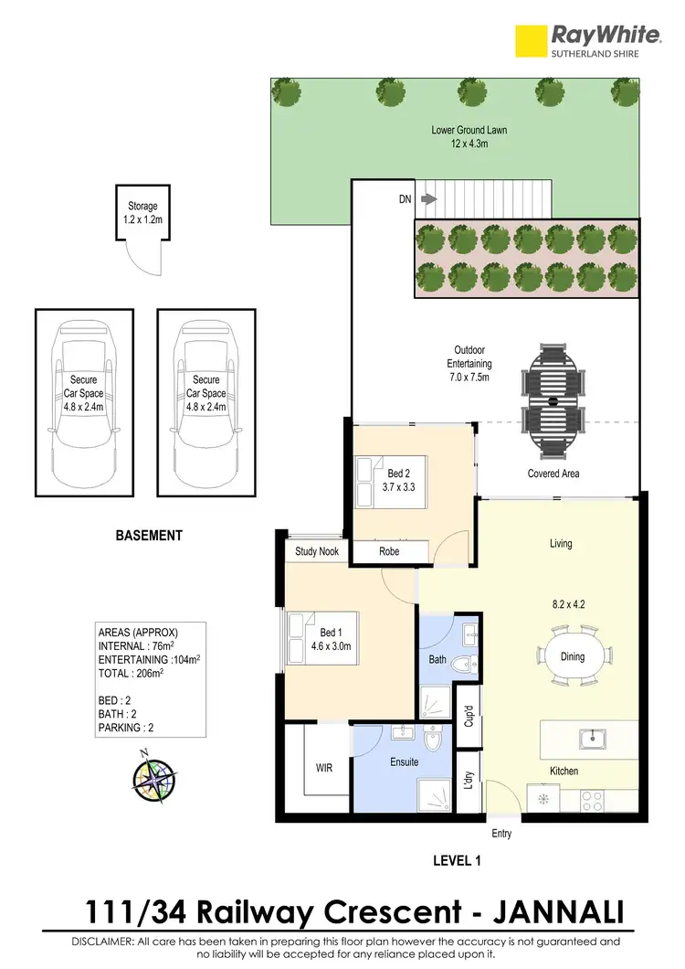 Floorplan of Homely apartment listing, 111/34 Railway Crescent, Jannali NSW 2226