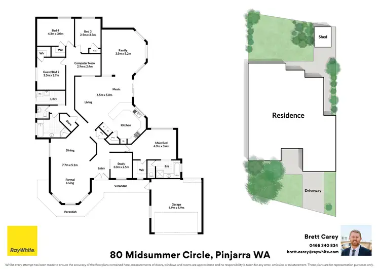 Floorplan of Homely other listing, 80 Midsummer Circle, Pinjarra WA 6208