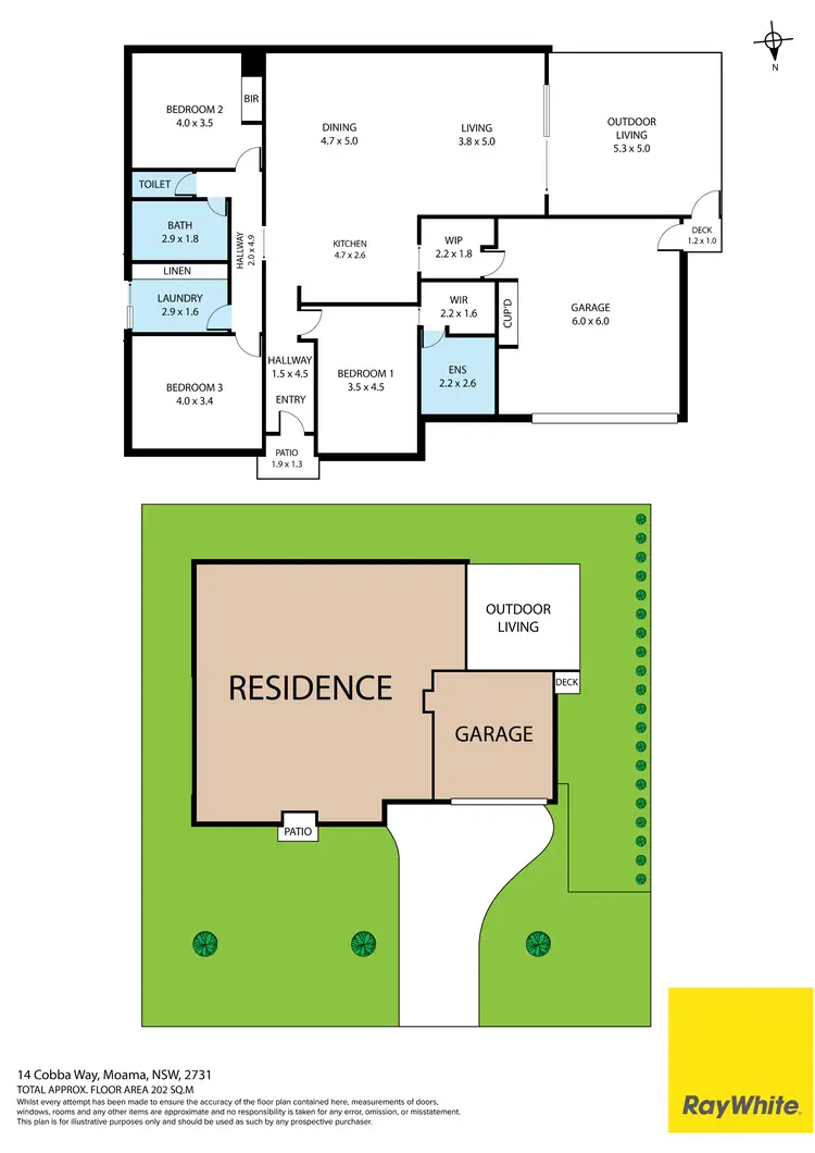 Floorplan of Homely house listing, 14 Cobba Way, Moama NSW 2731