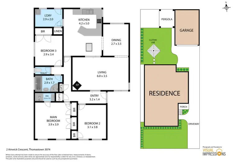 Floorplan of Homely house listing, 2 Ainwick Crescent, Thomastown VIC 3074