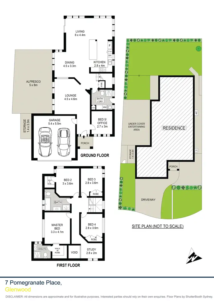 Floorplan of Homely house listing, 7 Pomegranate Place, Glenwood NSW 2768