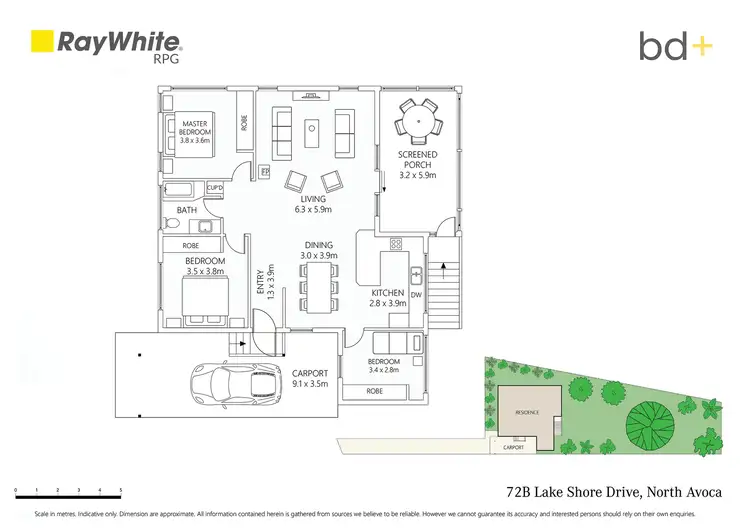 Floorplan of Homely house listing, 72B Lake Shore Drive, North Avoca NSW 2260