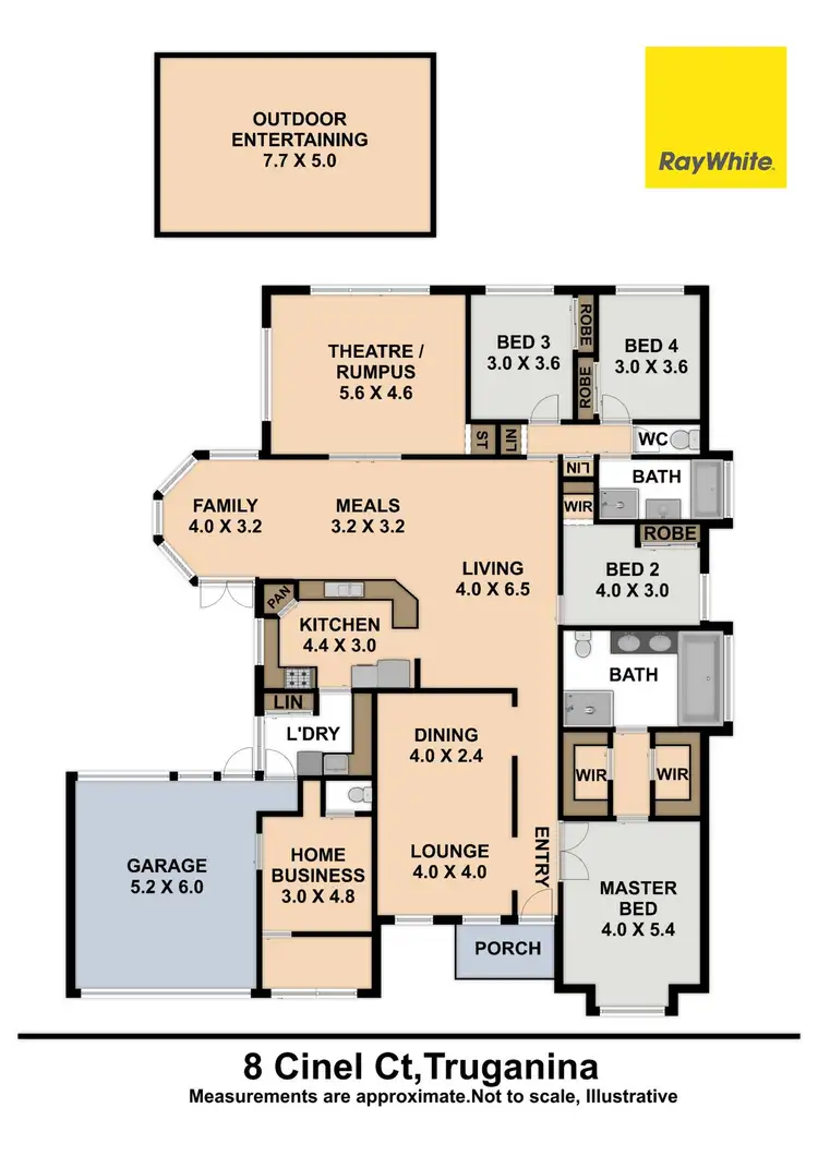 Floorplan of Homely house listing, 8 Cinel Court, Truganina VIC 3029