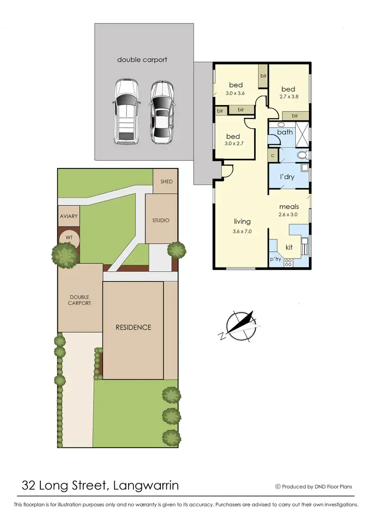 Floorplan of Homely house listing, 32 Long Street, Langwarrin VIC 3910