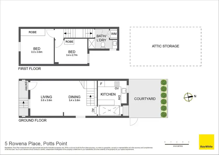 Floorplan of Homely house listing, 5 Rowena Place, Potts Point NSW 2011