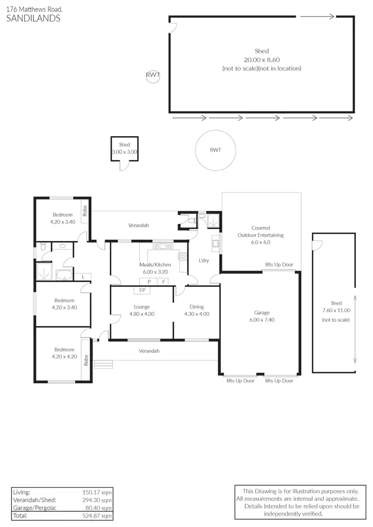 Floorplan of Homely house listing, 176 Matthews Road, Sandilands SA 5571