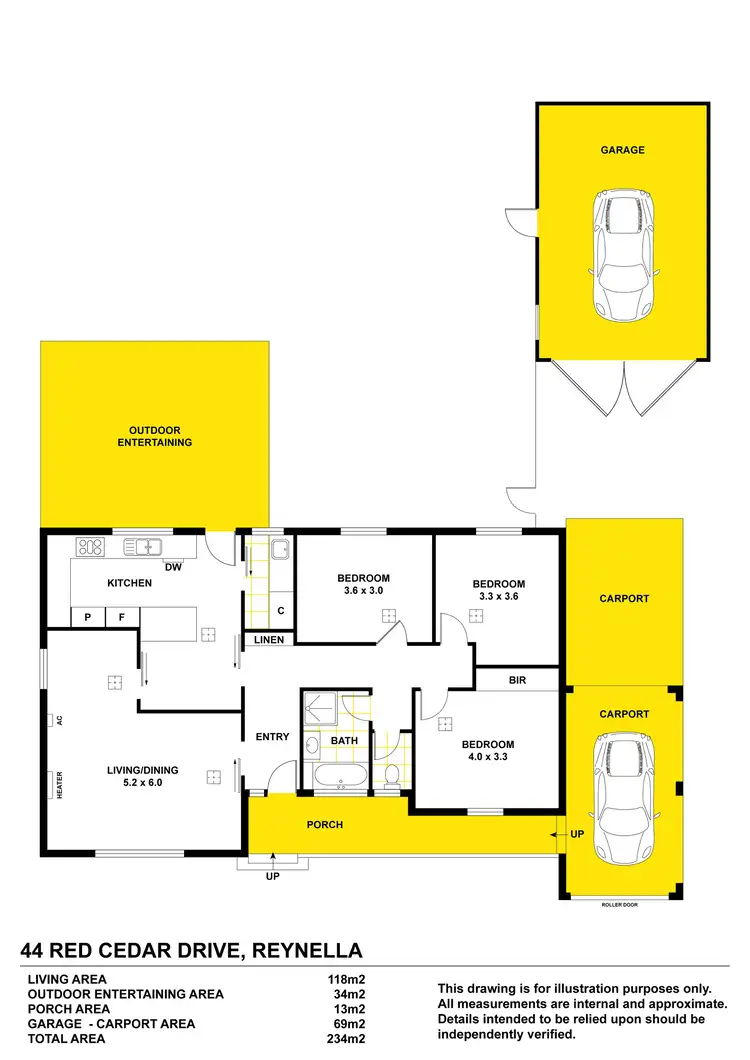 Floorplan of Homely house listing, 44 Red Cedar Drive, Reynella SA 5161