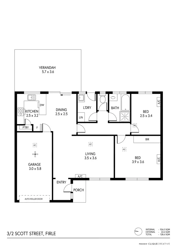 Floorplan of Homely unit listing, 3/2-4 Scott Street, Firle SA 5070