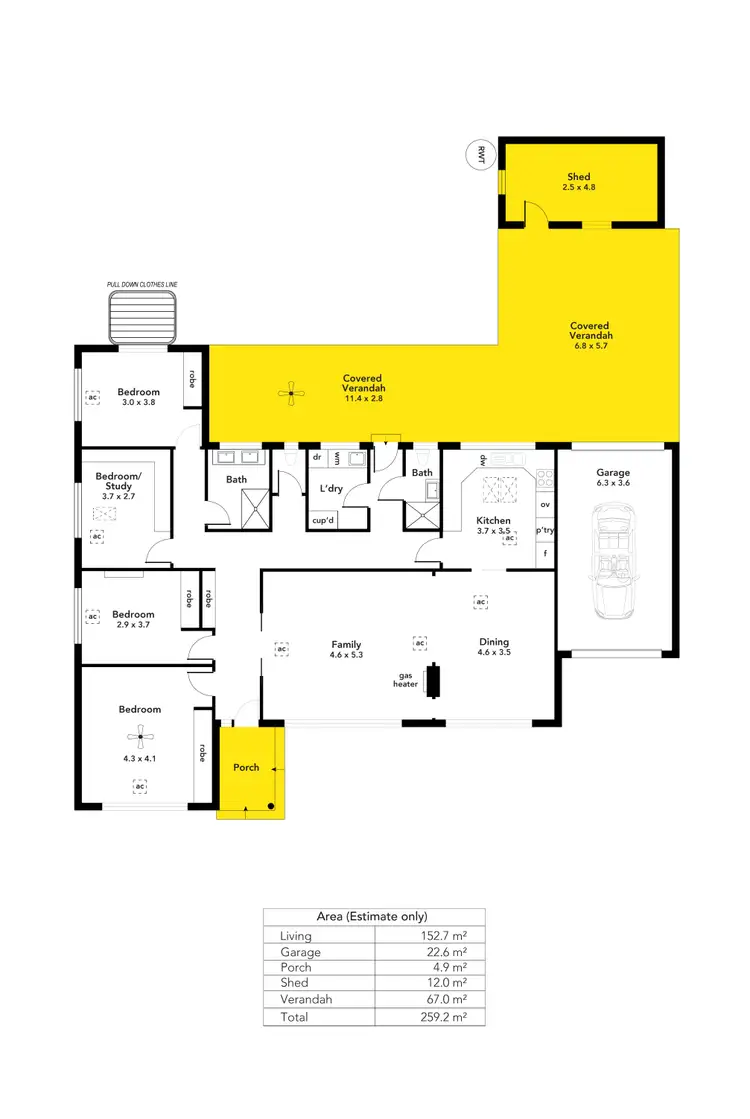 Floorplan of Homely house listing, 16 Panorama Drive, Panorama SA 5041