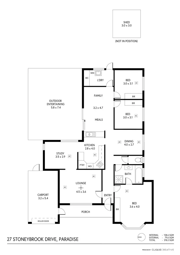 Floorplan of Homely house listing, 27 Stoneybrook Drive, Paradise SA 5075