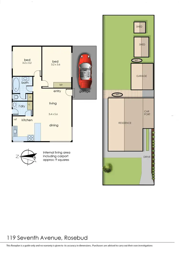 Floorplan of Homely house listing, 119 Seventh Avenue, Rosebud VIC 3939