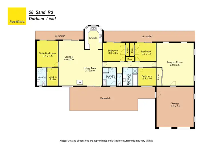 Floorplan of Homely house listing, 58 Sand Road, Durham Lead VIC 3352