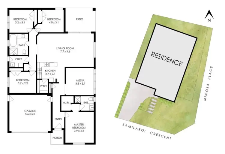 Floorplan of Homely house listing, 1 Kamilaroi Crescent, Braemar NSW 2575
