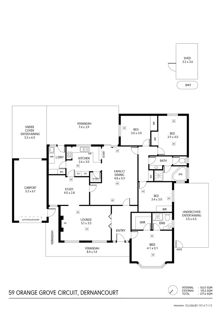 Floorplan of Homely house listing, 59 Orange Grove Circuit, Dernancourt SA 5075