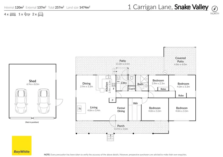 Floorplan of Homely house listing, 1 Carrigan Lane, Snake Valley VIC 3351