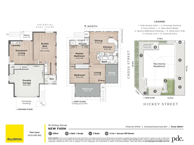 Floorplan of Homely house listing, 16 Hickey Street, New Farm QLD 4005