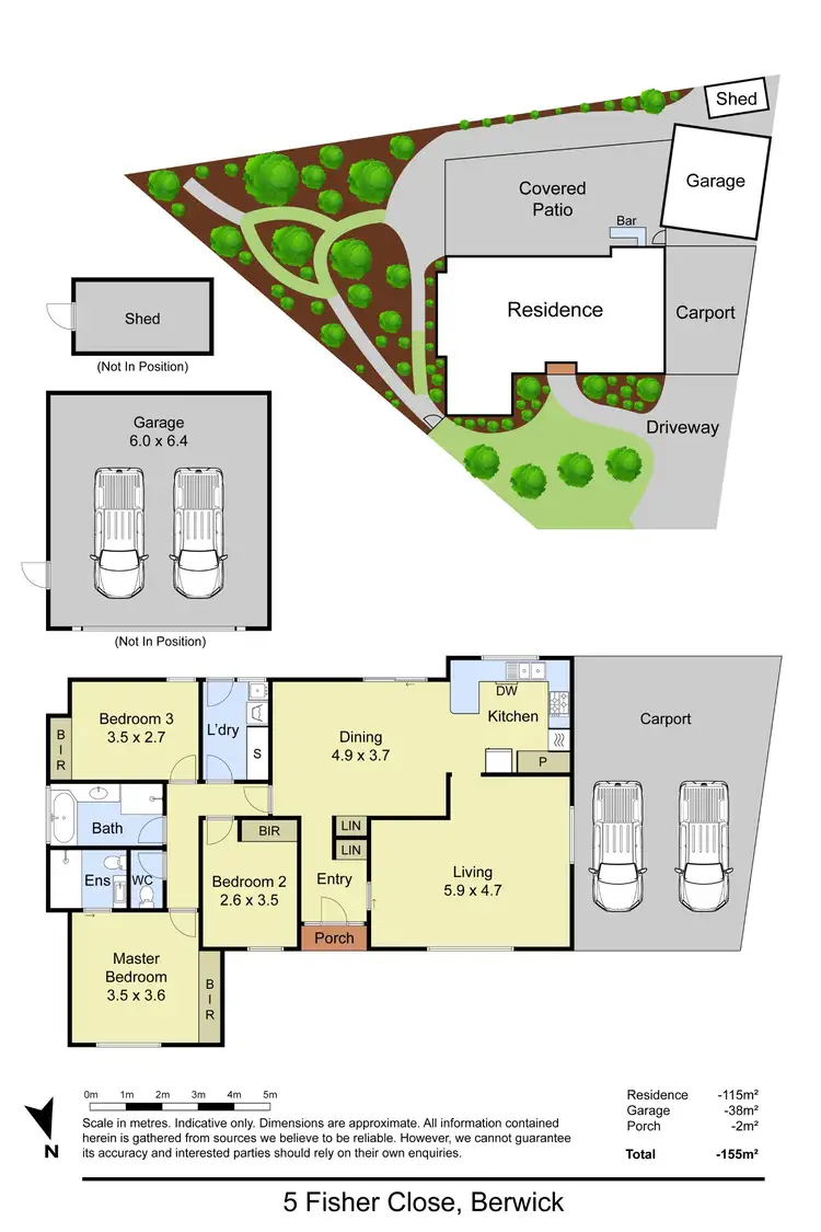 Floorplan of Homely house listing, 5 Fisher Close, Berwick VIC 3806