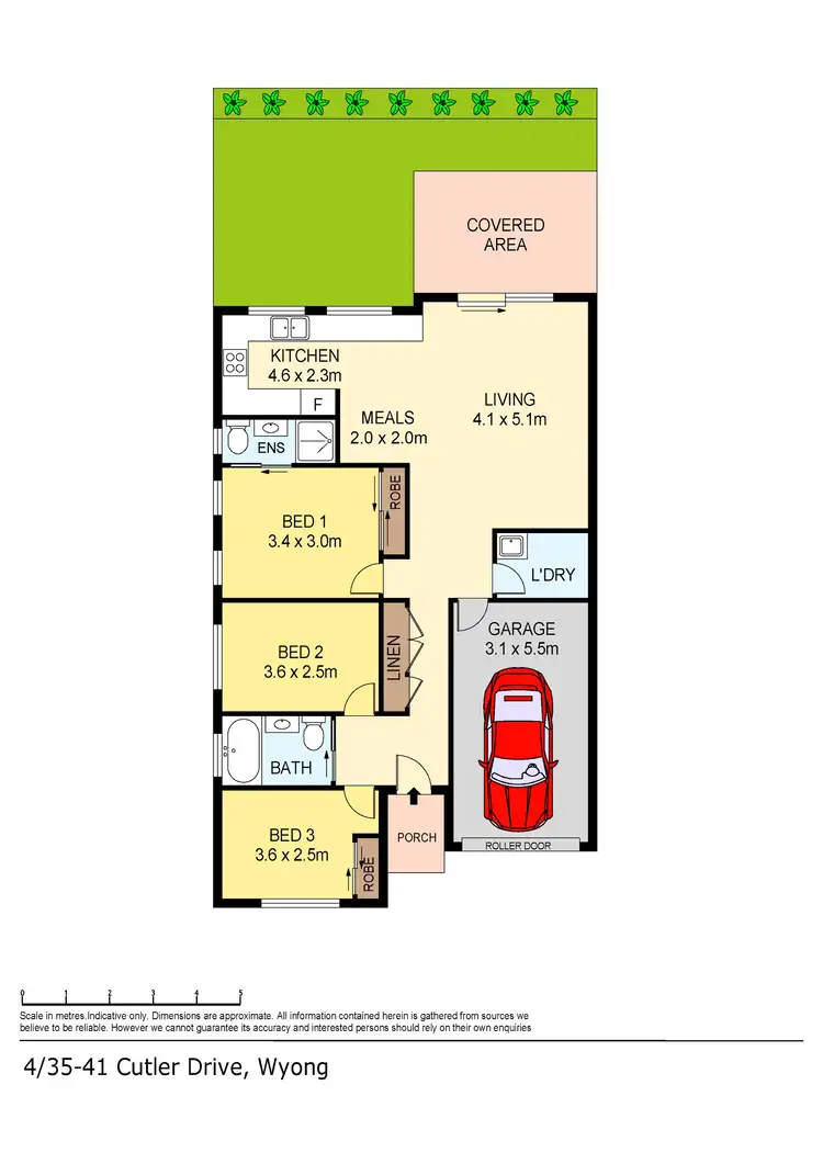 Floorplan of Homely villa listing, 4/35-41 Cutler Drive, Wyong NSW 2259