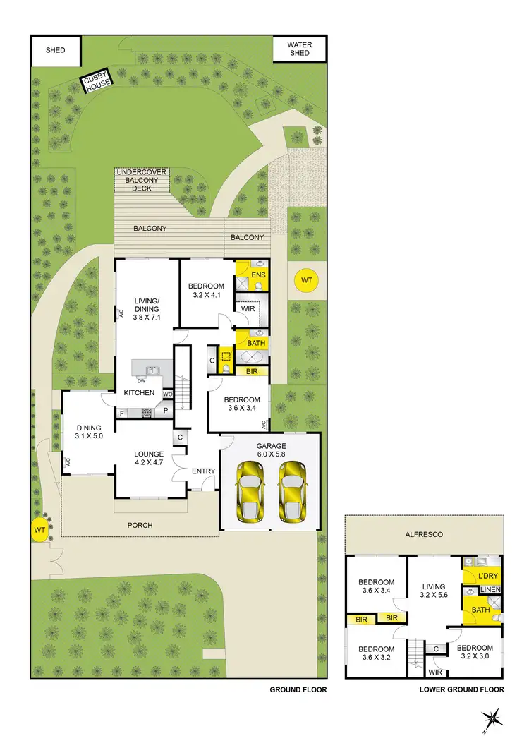 Floorplan of Homely house listing, 34 Lansbury Crescent, Highton VIC 3216
