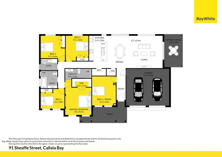 Floorplan of Homely house listing, 91 Sheaffe Street, Callala Bay NSW 2540